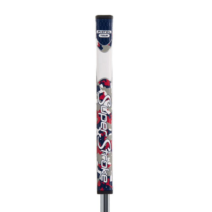 Super Stroke Zenergy Pistol GT TOUR Putter Grip (Camo Red/White/Blue)